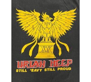 Vintage Uriah Heep Still 'Eavy Still Proud European Tour T Shirt Sz M